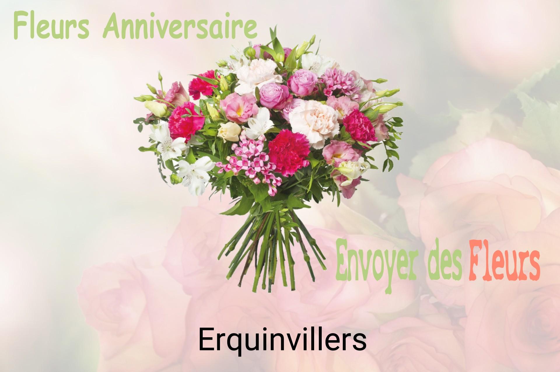 Bouquet de fleurs d’anniversaire livré à Erquinvillers