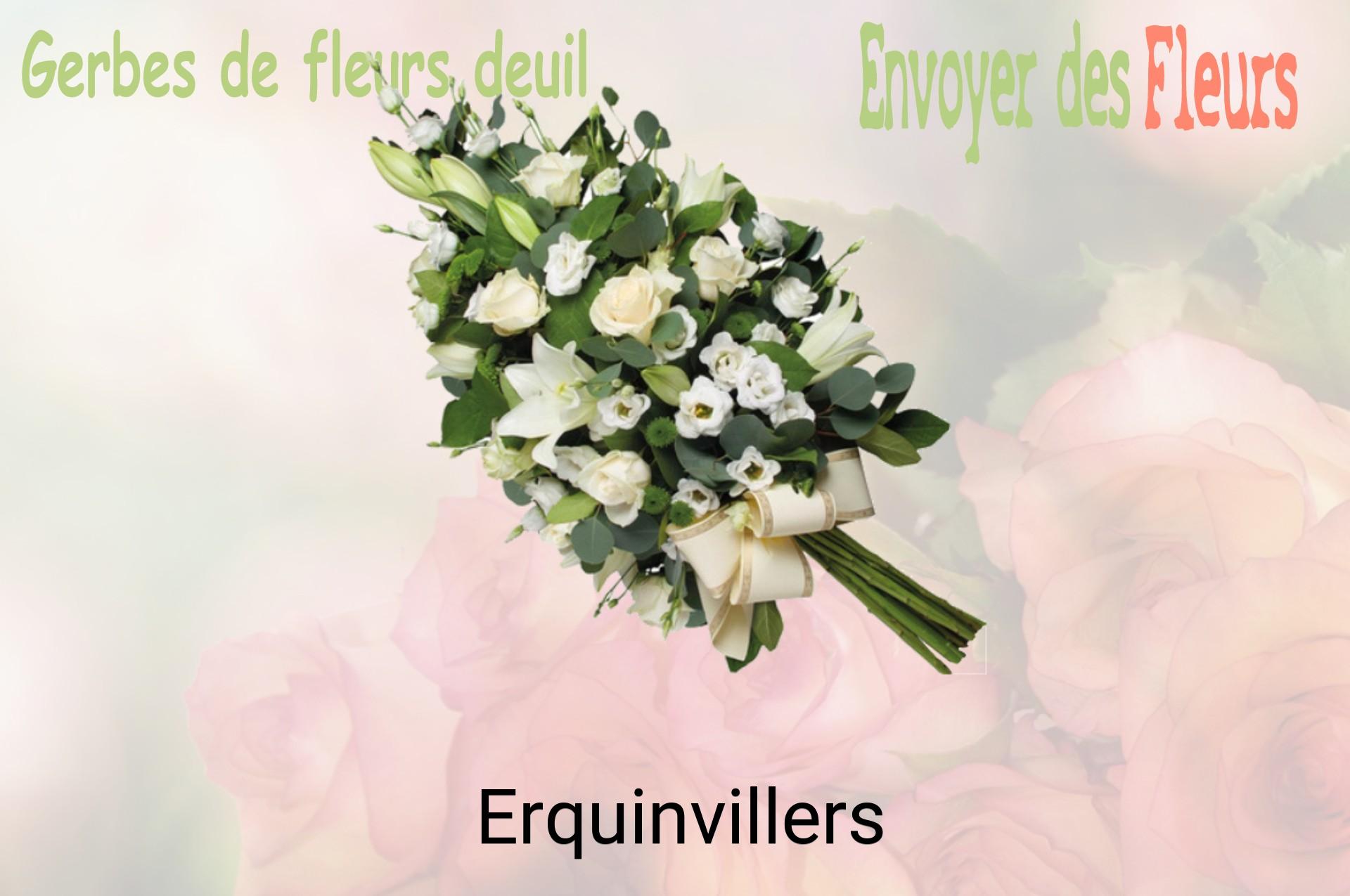 Gerbe de fleurs de deuil livrée à Erquinvillers